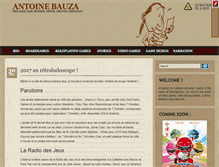 Tablet Screenshot of antoinebauza.fr